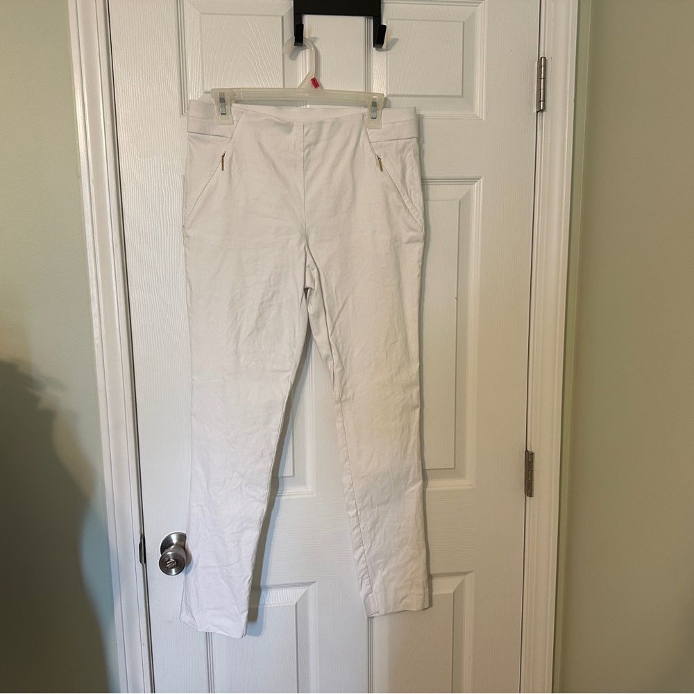 Anne Klein Women's White Straight Leg dress pants